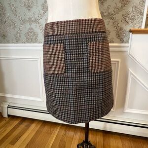 J.crew wool plaid skirt